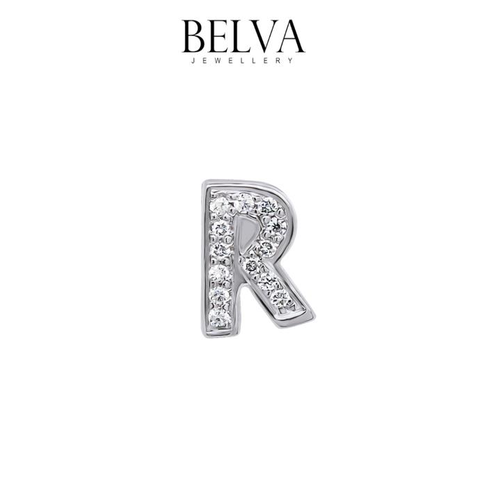 Gambar Anting Berlian Inisial / Huruf - Belva Jewellery - BAERAU02107 - R dari Belva Jewellery Online undefined Tokopedia