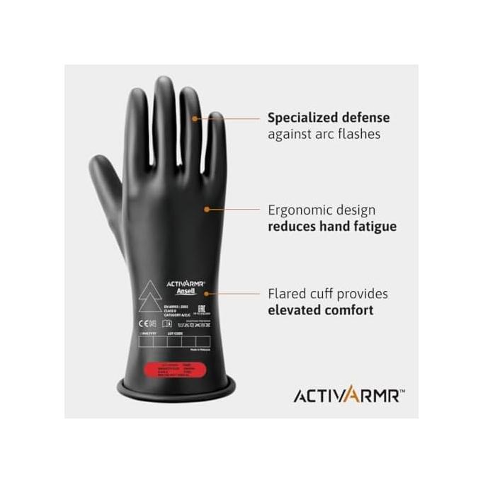 Ansell Activarmr Electrician Leather Gloves Jual Promo Ansell