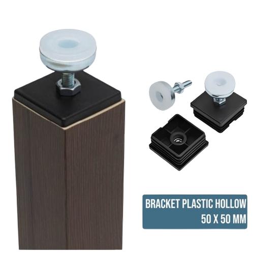 Gambar Accecoris Bracket Installation WPC PVC Indoor Kisi-kisi Adjustable Penutup Pemasangan Hollow Tube - 50x50mm dari The Decoration Interior undefined Tokopedia