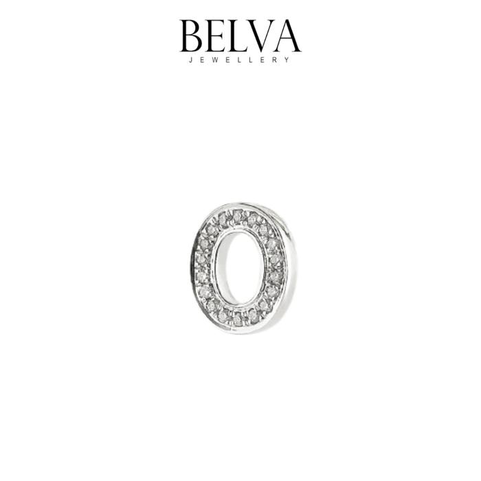 Gambar Anting Berlian Inisial / Huruf - Belva Jewellery - BAERAU02107 - O dari Belva Jewellery Online undefined Tokopedia