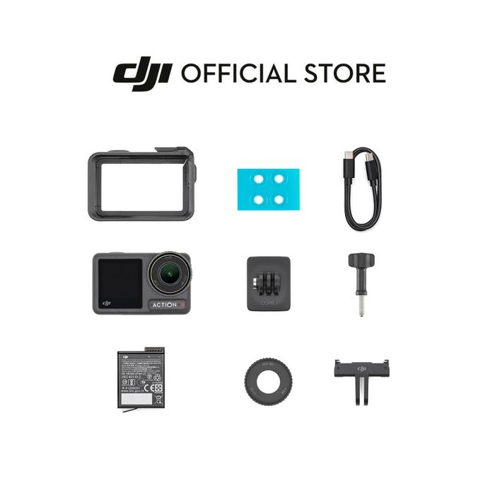 Gambar DJI Osmo Action 4 Resmi TAM Official Adventure Combo - Standard Combo dari Honeycomb. undefined Tokopedia