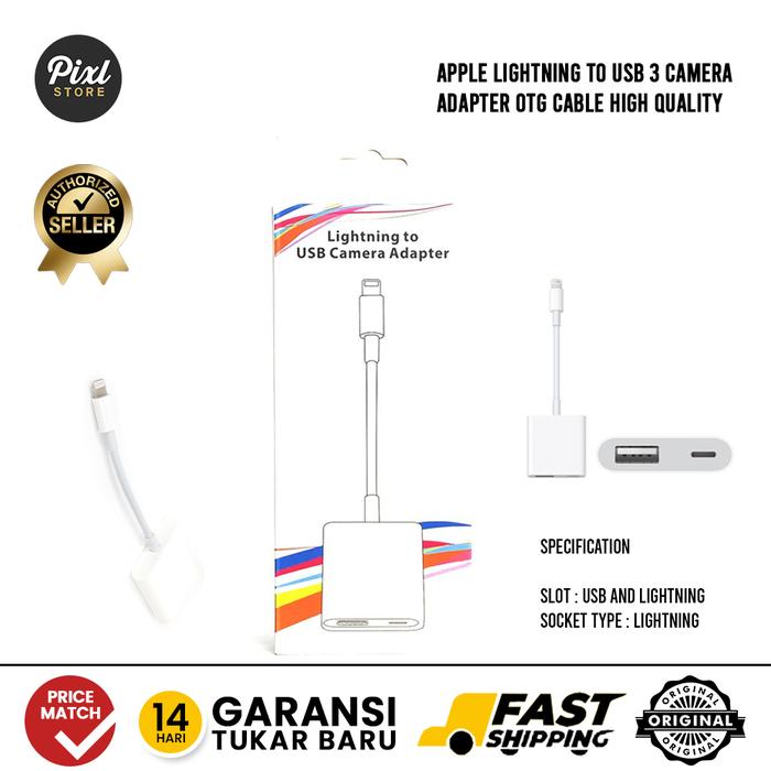 Jual Kabel OTG Lightning To USB Camera Adapter Converter For