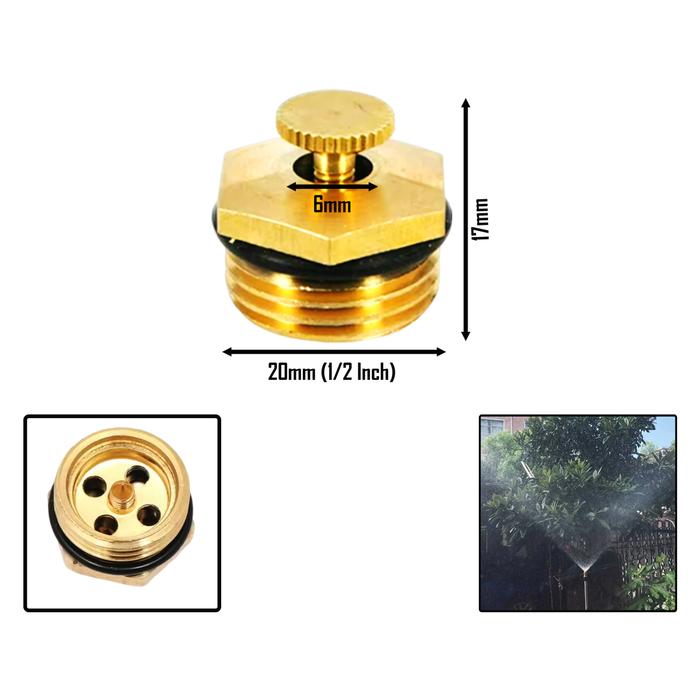 Springkel Kuningan Promo Water Mist Sprinkler Kuningan 1/2 Inch Spuyer Kabut Embun Spray ...