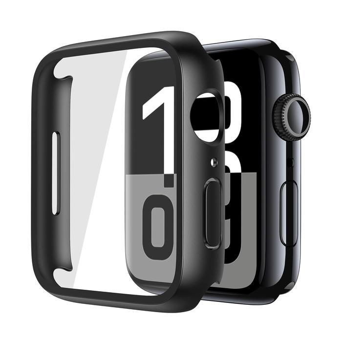 Gambar Case Apple Watch 10 46mm 42mm Getgard Slim Casing Tempered Glass - Black Glass, 46mm dari GET-WID undefined Tokopedia