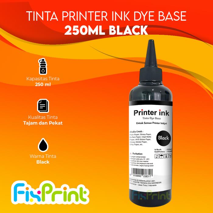 Gambar Tinta Printer Canon 250ml PG40 CL41 PG810 CL831 Ip1200 Ip1600 Ip1700 - Black dari FixPrint Jakarta undefined Tokopedia