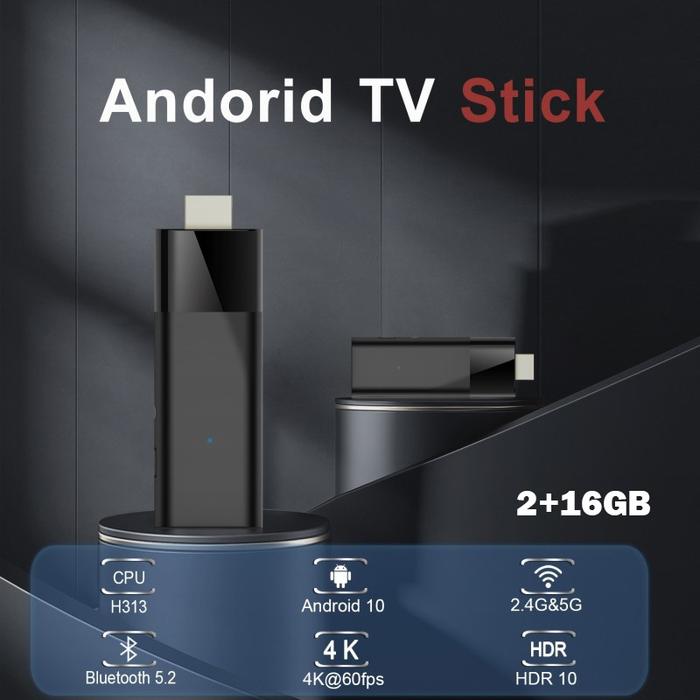 Gambar XS97S3 Stick TV Android 10.0 4K HD TV STICK Smart Digital TV Converter - Q6-2+16GB dari DASON produk otentik undefined Tokopedia