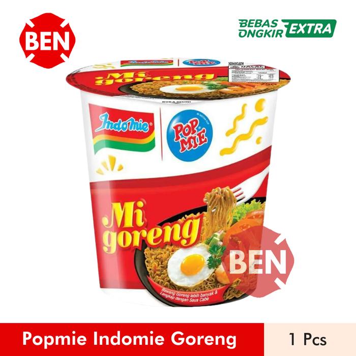 Gambar Pop Mie Goreng Rasa Indomie Goreng 1 Cup Pcs - Popmie Mi Goreng Mie Gelas Spesial Besar Dus dari Ben Motoshop undefined Tokopedia