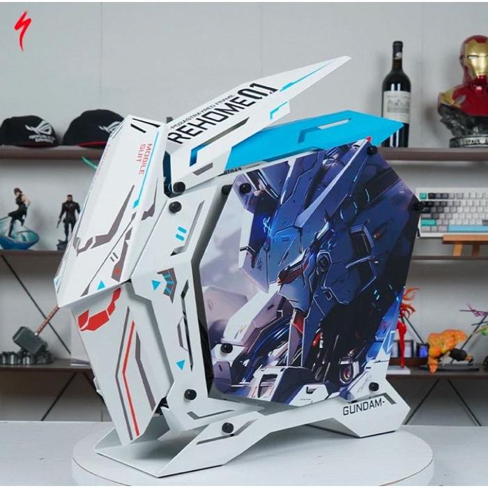 Gambar CASING PC GAMING WATER COOLED HOST GAME THEME CUSTOMIZATION - AI GUNDAM dari MYCOMSHOP undefined Tokopedia