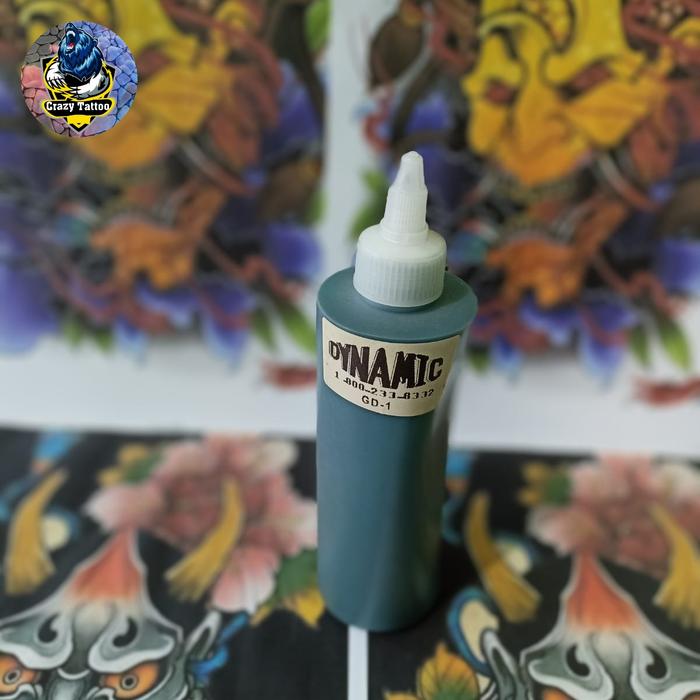 Gambar tinta tattoo DYNAMIC 240ML 8oz color tatto badan tubuh tatoo pewarna kulit - Dragon green dari Crazy tato undefined Tokopedia