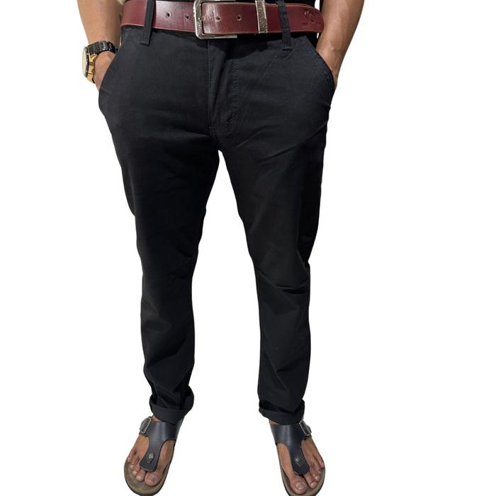 Gambar Celana Chino Pria Panjang VELZUES Model Slimfit Bahan Katun Stretch Terbaru Celana Formal - Hitam, 28 dari Pusat Jeans Store undefined Tokopedia