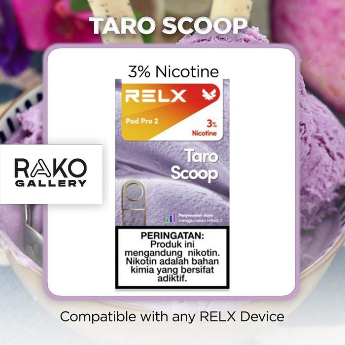 Gambar Relx Pods Essential Infinity Artisan All Flavors - Taro Scoop dari RELX Jawa Timur undefined Tokopedia