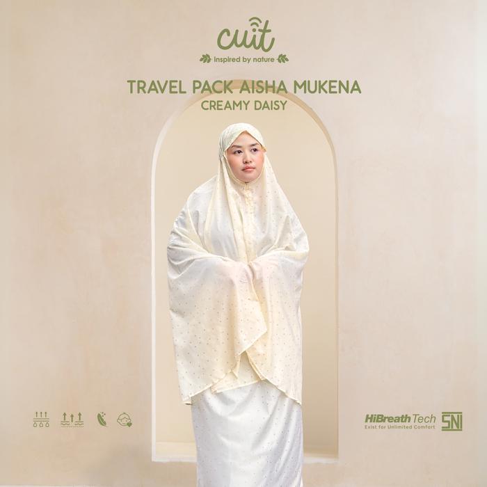 Gambar [PELUK SI KECIL] HARGA SPECIAL Cuit Aisha Mukena Motif Travel Pack Mom Kids Ibu dan Anak Muslim Nyaman Lembut Couple Pouch Zipper - Creamy Mom dari Peluk si Kecil undefined Tokopedia