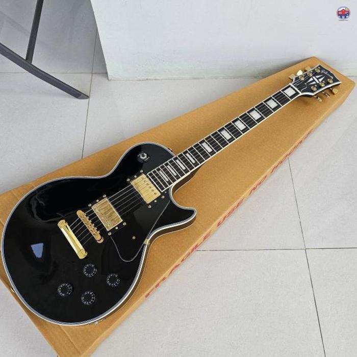 Gambar Gibson lespaul black beauty custom high quality - Hitam, packing biasa dari dunggalicell undefined Tokopedia