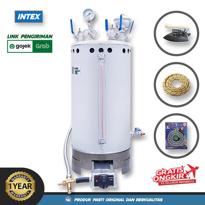 Gambar (GojekGrab) INTEX Tabung Boiler Setrika Uap Laundry 15 Liter Lengkap - LENGKAP + OTO dari Perkakasnation undefined Tokopedia