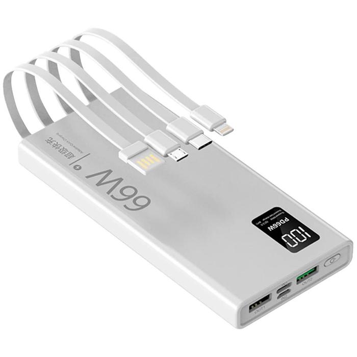 Gambar Fast Charging Battery Power Bank 10000/20000mAh External Battery Charger 22.5W Wireless Fast Charging For iPhone For Samsung - White 10000mAh, 20000mah dari Bengkel Shop ID undefined Tokopedia