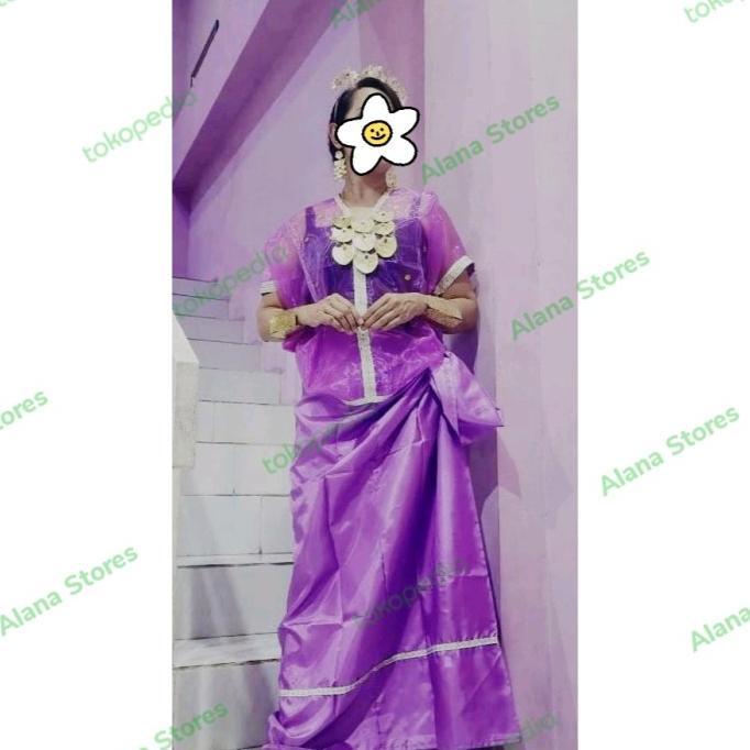 Gambar baju bodo adat makassar ukuran dewasa - baju rok saja dari Nyoman shoop undefined Tokopedia
