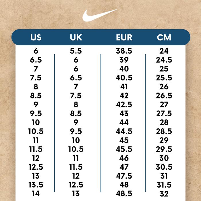 womens air force 1 sizing