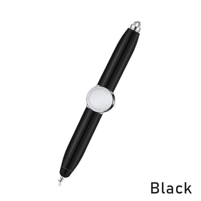 Gambar Bolpen Spinner Pen / Pulpen Putar Mini Led Fidget Spinner Metal Pen / Mainan Fidget Spinner / Mainan Anak Spinner Pulpen Nyala / Refill Pulpen Replacment - Hitam dari Tecno Tech undefined Tokopedia