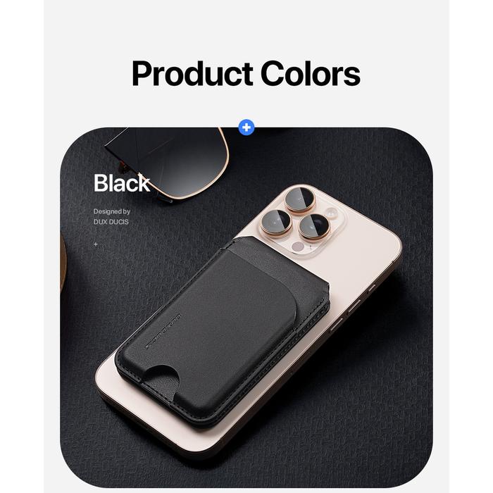 Gambar Dux Ducis Magnetic Leather Wallet Compatible for iPhone - NEVA Series - Hitam dari Gojali.id undefined Tokopedia