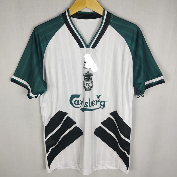 Jual Jersey bola Liverpool away putih 1993 S, tanpa namset