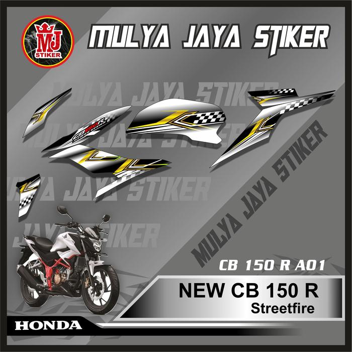 Gambar PROMO Mulya Jaya Stiker Motor NEW CB 150 R Stiker Striping Motor NEW CB 150 R Kode A01 - Putih, VINYLE dari mulyajaya_stiker undefined Tokopedia
