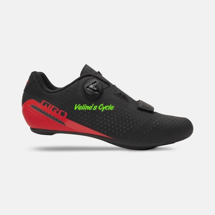 Jual Sepatu Sepeda GIRO SHOES CADET CARBON BLACK BRIGHT RED 42