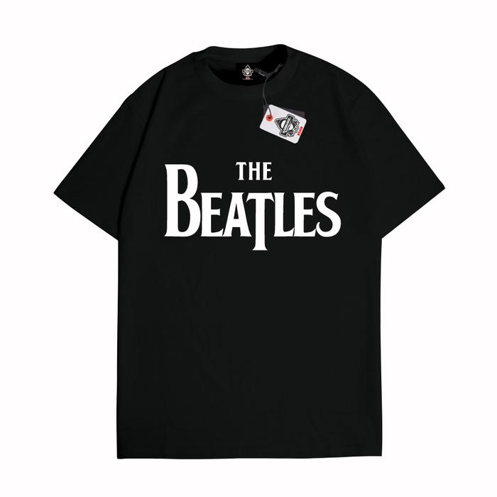 Gambar Kaos Baju Band The Beatles Logo Kaos Musik - Karimake - V1 HITAM, S dari KRMK Karimake undefined Tokopedia