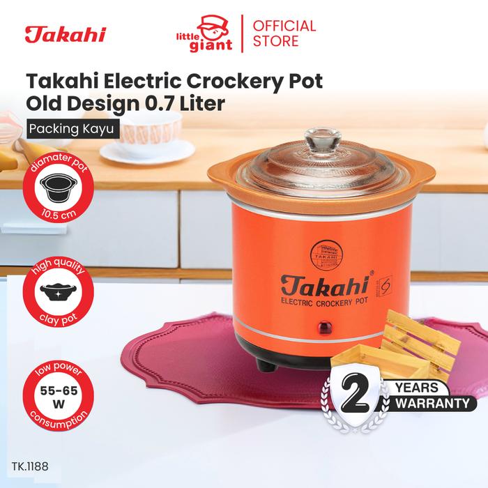 Takahi Slow Cooker Takahi Slow Cooker 1404-HR-WO (Red) (1 Year