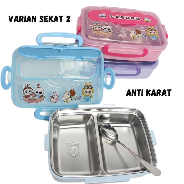 Gambar Lunch Box Stainless Labubu Kotak Makan Karakter Labubu Sekat 3 Tempat Bekal Anak Free Tas Labubu - Sekat 2, Ungu + Tas dari Froselyn Living undefined Tokopedia