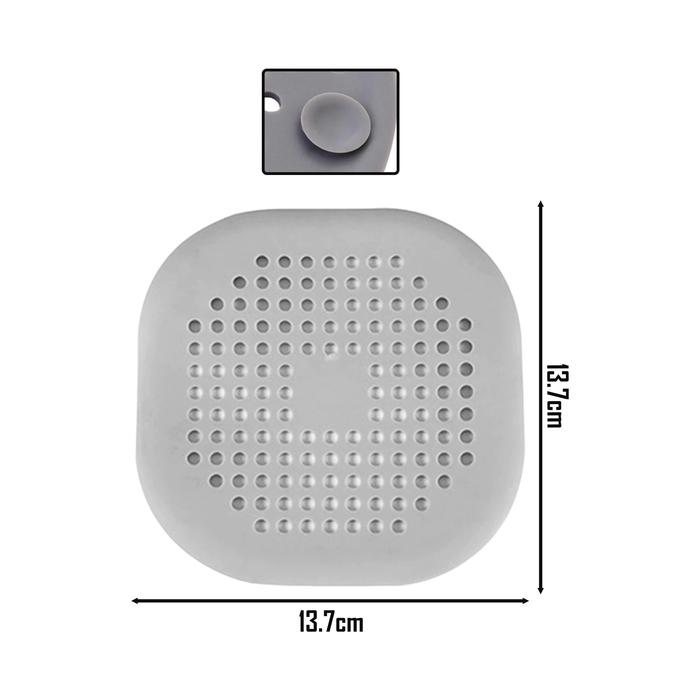 Gambar Silikon Penutup Lubang Pembuangan Air Kamar Mandi Saringan Westafel Fleksibel Anti Kecoa Bau - Grey Bulat dari CENRANA undefined Tokopedia