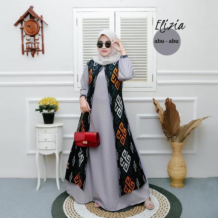 Gambar ORIGINAL GAMIS LEBARAN 2024 MODEL GAMIS TERBARU GAMIS BATIK KATUN KOMBINASI BAJU GAMIS BATIK MODERN - songket abu,  XL dari griya-busana undefined Tokopedia