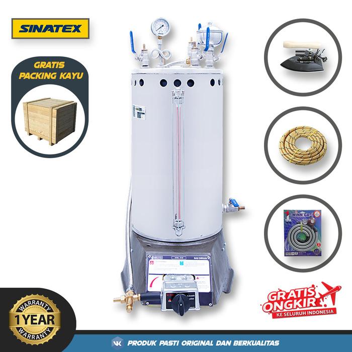 Gambar Sinatex Boiler Setrika Uap Laundry 15 Liter Siap Pakai Lengkap SINATEX - LENGKAP 1 OTO dari Perkakasnation undefined Tokopedia