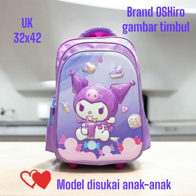 Gambar new !!! Tas troli sekolah sd kuromi ransel anak melody sanrio momoroll hello murah - kuromi dari makmur bata undefined Tokopedia