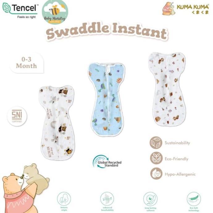 Gambar kuma kuma swaddle instant - bedong instant bayi tencel selimut - dinosaurs  dari cahyadhea undefined Tokopedia