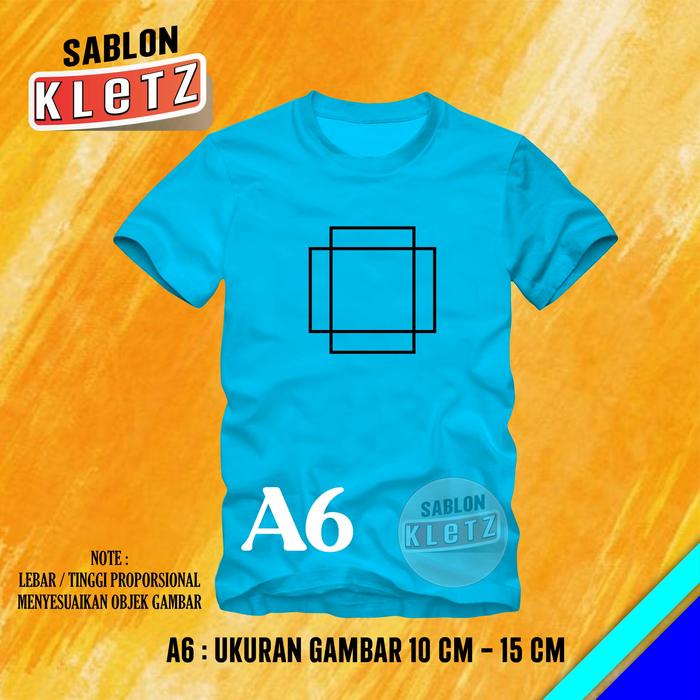 Gambar Stiker Sablon Setrika Custom Satuan DTF Ukuran A7 A6 A5 A4 A3 - A6  dari Kletz undefined Tokopedia