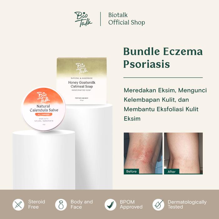 Gambar Biotalk Bundle Eczema Psoriasis - Bundle Eczema dari BIO TALK undefined Tokopedia