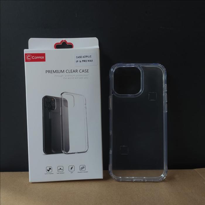 Gambar COPPER for IPhone 16/Plus/Pro/Pro Max - Acrylic Case Bening / Clear Magsafe | IPhone 16 Series - Non Magsafe, IP 16 dari Copper.Medan undefined Tokopedia