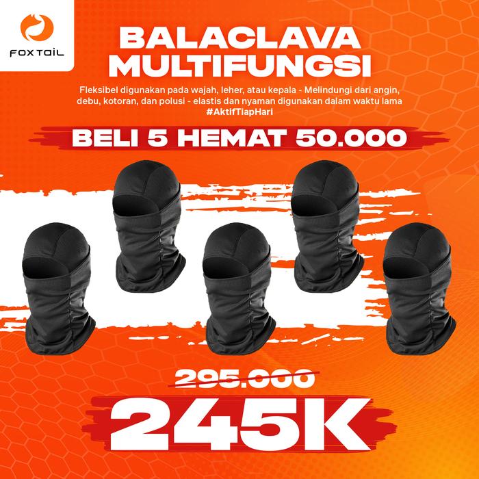 Gambar Premium balaclava motor multifunction cool quick dry masker outdoor - 5 Pcs Promo dari Foxtail Indonesia undefined Tokopedia