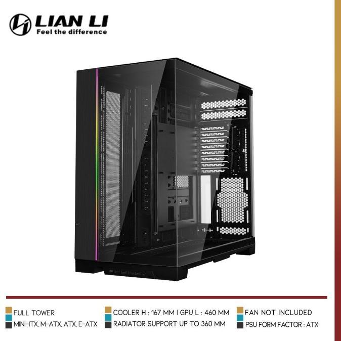 Gambar LIAN LI O11 Dynamic EVO XL | Full tower chassis terlaris - Hitam dari crotgaming undefined Tokopedia