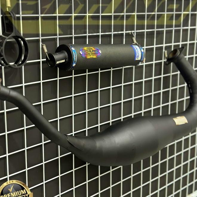 Gambar Knalpot Ninja R Rr Ss Original Botuna Type Black Doff Series Termurah Ready Terbaik - Non Cobra/Std, Ninja SS dari SilencerShops undefined 4 Tokopedia