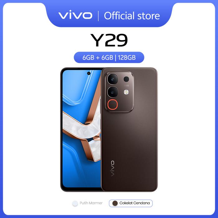 Gambar vivo Y29 (6/128) - Design Marmer Eksklusif, 6500mAh Tahan 3 Hari, Tahan Banting Ekstrem - Coklat Cendana dari vivo Indonesia undefined Tokopedia