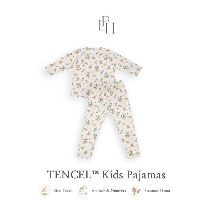 Gambar Little Palmerhaus Kids Pajamas Tencel - Baju tidur Piyama Tencel Anak - DINO ISLAND, 1-2Y dari CutieStyle Mall undefined Tokopedia