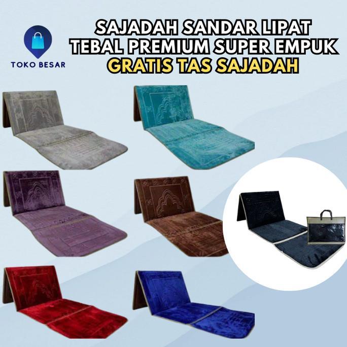Gambar Sajadah Minimalis Sajadah Sandar Lipat Duduk Nyaman Super Halus Dan Lembut - Merah dari Shiren Stars undefined Tokopedia