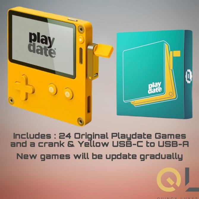 Gambar New Playdate / Play Date Retro Tiny Handheld Game System - Asli - Playdate+Cover dari Haven Eatery undefined Tokopedia