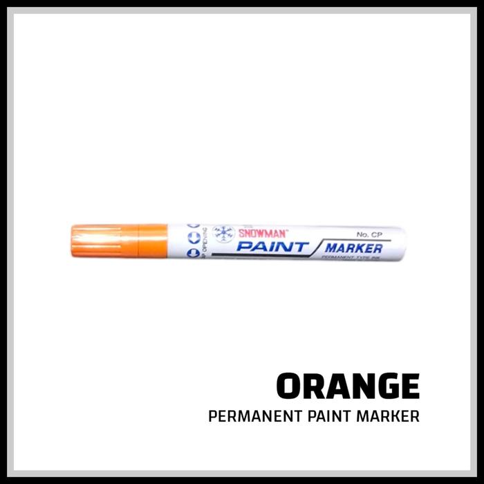 Gambar Spidol Permanent Paint Marker Snowman - O RANGE dari Gudang Stationary undefined Tokopedia