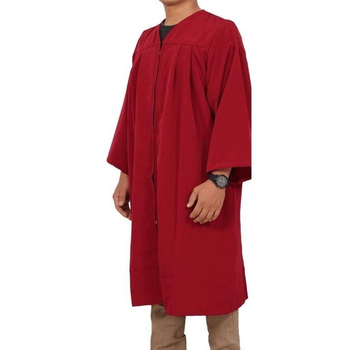 Gambar NEW Jubah Wisuda Sarjana Dewasa Atribut Perlengkapan Baju Seragam Wisuda Premium Ready Jumbo RJLINEN - Maroon Premium, XL dari CV. LEXA PERSADA undefined Tokopedia