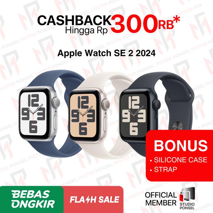 Promo Apple Watch Series SE 2022 44mm 40mm Midnight Starlight