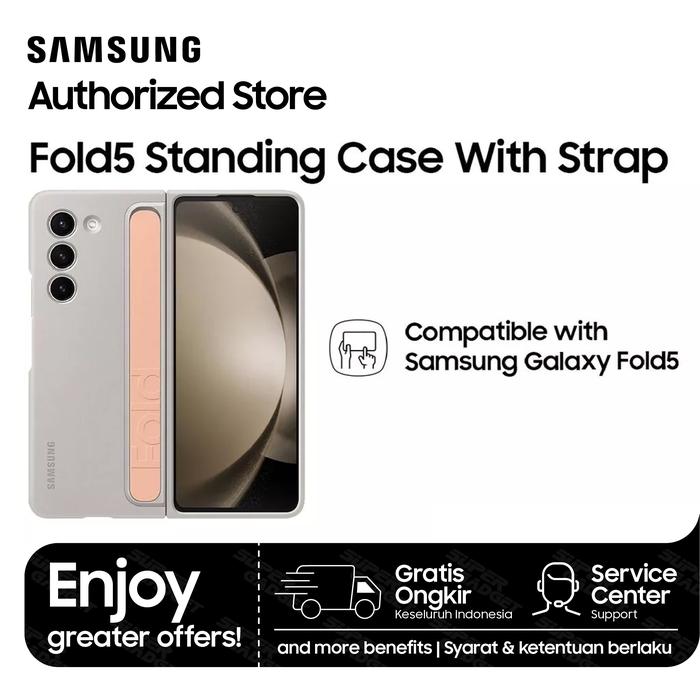 Gambar Casing Samsung Galaxy Z Fold 5 Fold5 Standing Grip Case - Sand dari SUPER GADGET-SAMSUNG EXCLUSIVE undefined Tokopedia