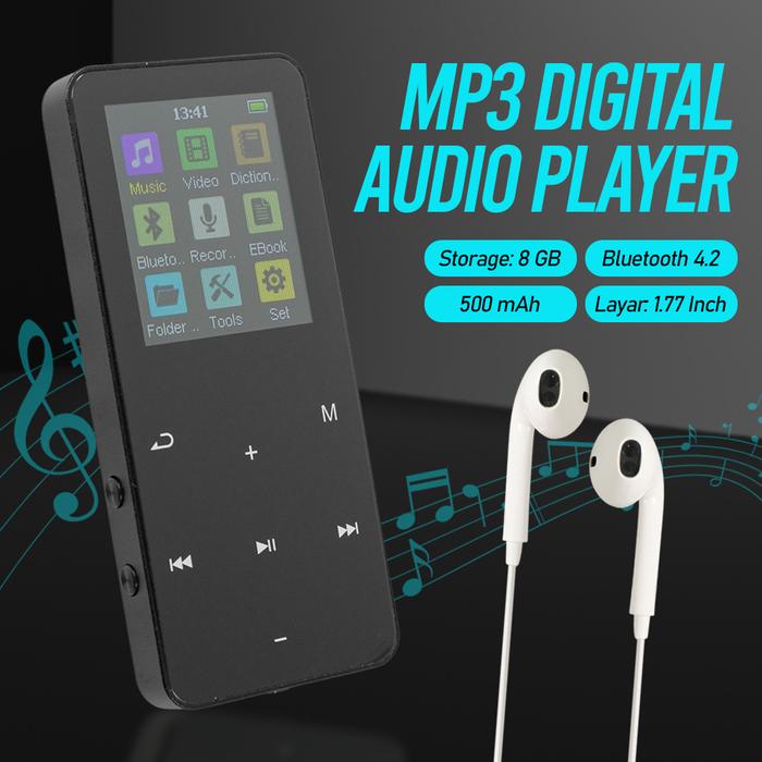 Gambar MP3 MP4 Digital Audio Player Alarm Ebook Bluetooth Internal Memori - New 8GB dari Indi Com_NEW undefined Tokopedia