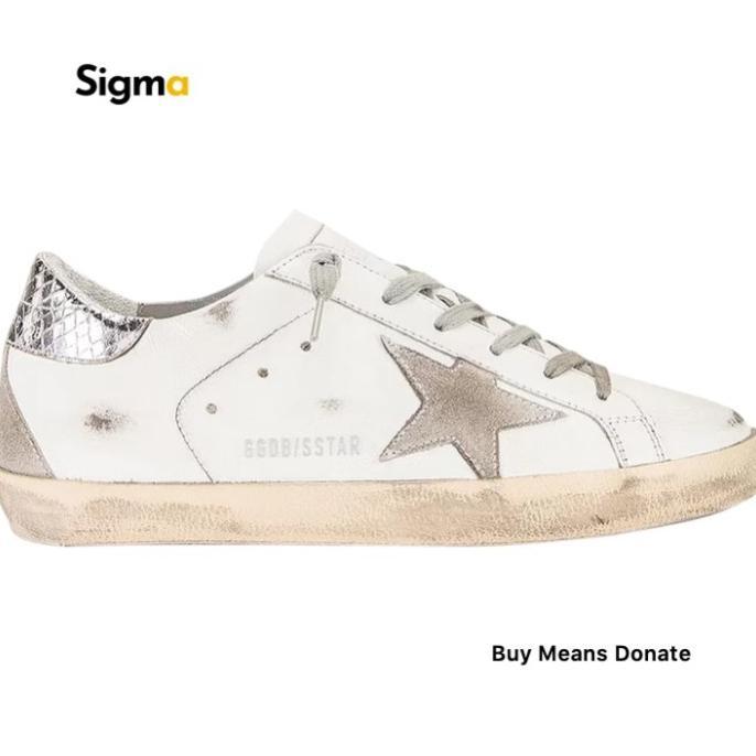 Gambar barang bagus, Sneakers Golden Goose Superstar Silver Heel Stripe Distressed White (WMNS) - 36 dari SM Sentosa undefined Tokopedia